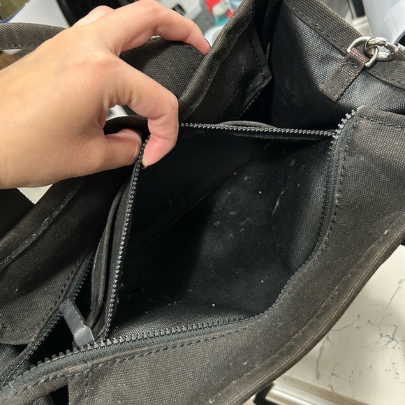 Marc Jacobs Black Canvas Tote Bag Medium - Picture 6 of 8